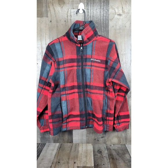 Columbia Kid wear Fall Full Zip Fleece Jacket Size 14/16 - Picture 1 of 5